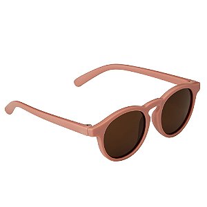 Óculos De Sol Retrô Uv400 Flexível Tam. M Nude Buba