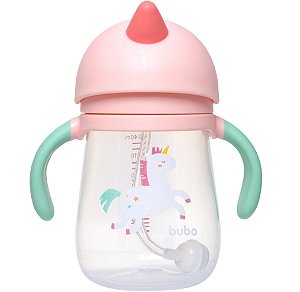 Copo Com Dispositivo Canudo Magic Unicórnio Buba