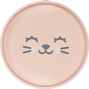Pratinho Em Silicone Com Ventosa Gumy Pêssego Buba