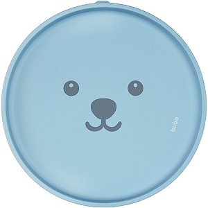 Pratinho Em Silicone Com Ventosa Gumy Azul Buba