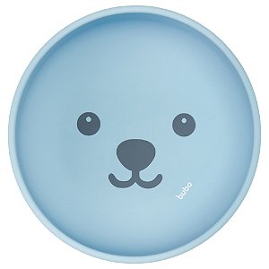 Bowl Em Silicone Com Ventosa Gumy Azul Buba