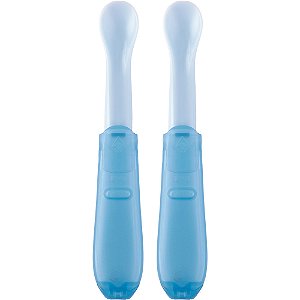 Kit 2 Colheres Dobráveis Azul Buba