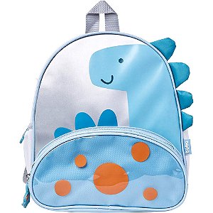 Mochila Infantil Magic Dino Passeio Escolar Azul Buba