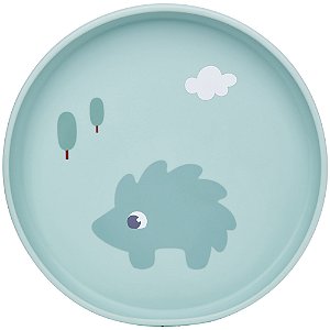 Pratinho Em Silicone Com Ventosa Cloudy Verde Buba