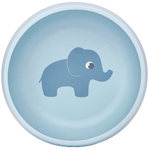 Bowl Em Silicone Com Ventosa Cloudy Azul Buba