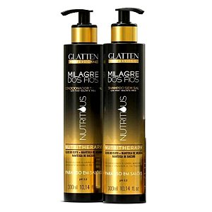 Kit Nutritious Milagre dos Fios Glatten Professional Shampoo + Condicionador 300ml cada