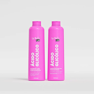 Kit Ácido Glicólico  Shampoo + Condicionador  La Bella Liss