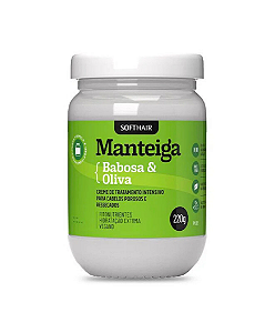 Manteiga de Babosa e Oliva Soft Hair 220ml | Nutrição