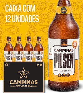 Caixa de Cerveja Artesanal - CAMPINAS Pilsen (12 unidades- 600mL)