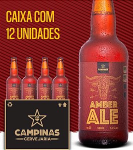 Caixa de Cerveja Artesanal - CAMPINAS American Amber Ale 500ml - 12 unidades