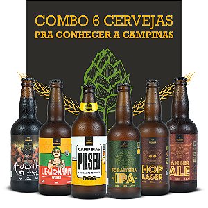 Pack Degustação 6 Estilos de Cerveja Artesanal da CAMPINAS