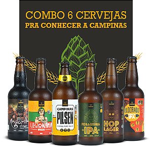 Pack Degustação 6 Estilos de Cerveja Artesanal da CAMPINAS