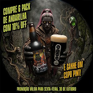 Pack de Cerveja Artesanal - CAMPINAS Andarilha Oatmeal Stout 500ml - 6 unidades
