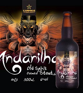 HALLOWEEN DA CAMPINAS- Pack de cerveja artesanal da CAMPINAS - 6 Andarilha Oatmeal Stout 500ml