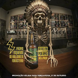 Esquenta Halloween -Pack de cerveja artesanal da CAMPINAS - 6 Forasteira IPA 500ml