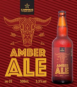 HALLOWEEN DA CAMPINAS- Pack de Cerveja Artesanal da CAMPINAS - 6 American Amber Ale 500ml
