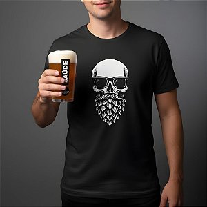 Camiseta Cervejaria CAMPINAS - Caveira Barba de Lúpulo