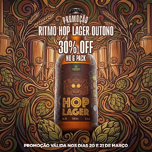 RITMO DE OUTONO - Pack de Cerveja Artesanal - CAMPINAS American HOP Lager 500ml - 6 unidades