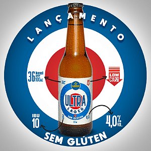 40% OFF CAMPINAS NA COPA - Pack de Cerveja Sem Glúten - CAMPINAS Ultra Lager 355ml - 6 unidades