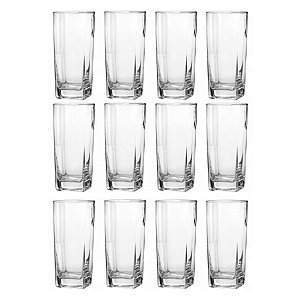 Jogo Kit 12 Copos Vidro Grosso Suco Água Drink Cerveja 330ml