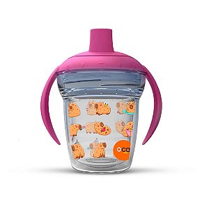 Copo Infantil de Transição Capivara Fofinha 170 ml Antivazamento