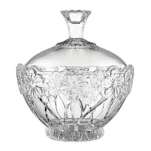 Bombonieres Baleiro De Vidro Com Tampa 350 ML Decorativo Resistente Elegante Luxo