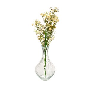 Vaso Decorativo 15 cm em Vidro Jarrinho Flores Solitátio Resistente