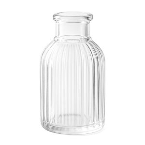 Mini Vaso Decorativo de Vidro 9,5 cm Transparente para Flores Decoração Mesa