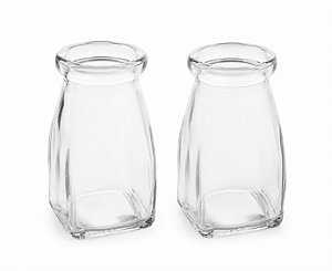 Kit 2 Vasos em Vidro Decorativo Mesa Posta Lembrancinhas