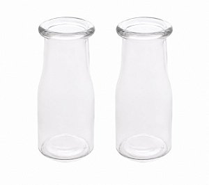 Kit 2 Vasos em Vidro Decorativo Mesa Posta Lembrancinhas