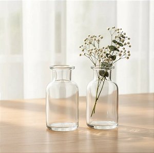 Kit 5 Vasos em Vidro Decorativo Mesa Posta Lembrancinhas