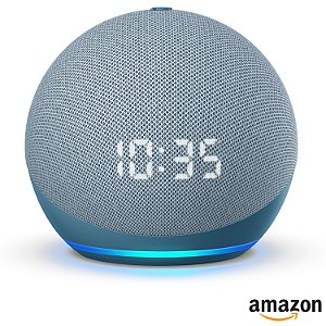 Echo Dot (4ª Geração): Controle músicas por voz com Alexa Azul
