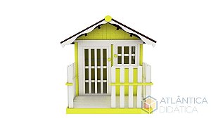 Casinha de Madeira Infantil com Varanda
