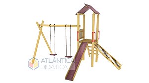 Playground Eucalipto 1 Torre com Balanço Duplo