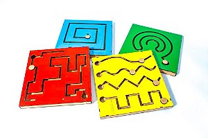 Painel Psicomotor em MDF com 4 pçs