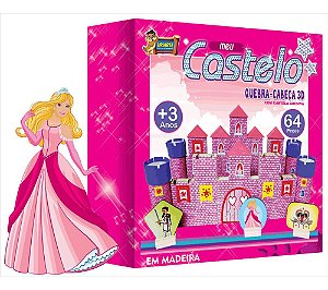 Quebra Cabeça Meu Castelo 3d 64 Pçs - Uriarte