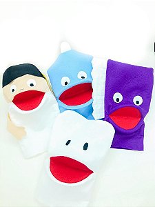 Fantoche FAMILIA DENTÁRIA 4 pçs