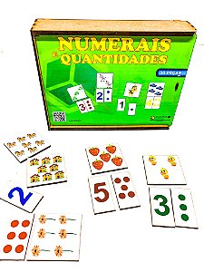 Numerais  e Quantidades  MDF 30 pçs