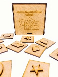 Memória Tátil  em MDF 20 pçs