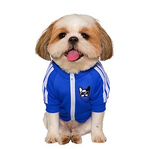 MOLETOM AZUL ESPORTIVO PARA CACHORROS "ADIPOP"