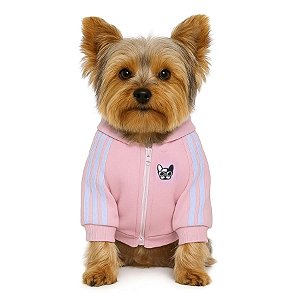 Moletom esportivo rosa para cachorros "Adipop"