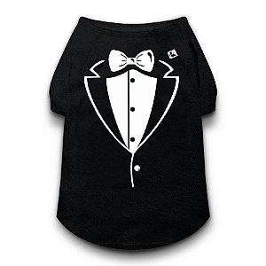 CAMISETA PARA CACHORROS "TUXEDO"