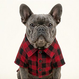 Camisa de botão para cachorros - Grunge