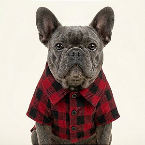 Camisa de botão para cachorros - Grunge
