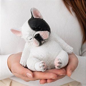 Escultura bulldog francês Pipe