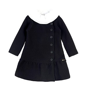 VESTIDO MOLETON COM GOLA SOLTA