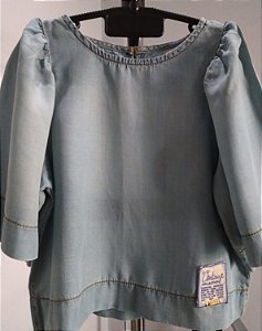 BATA JEANS BLUSA RETRÔ ANIMÊ I LOVE JEANS 6