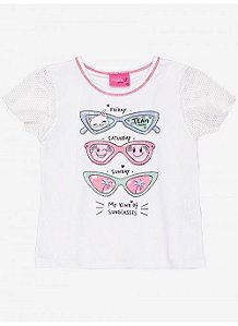 BLUSA ÓCULOS MOMI BRANCA 2 3 4 6