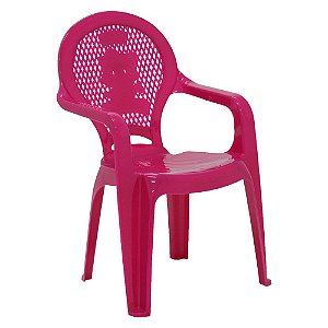 Cadeira Plástica Tramontina Infantil Catty Rosa