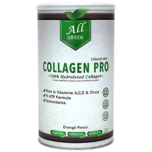 Collagen Pro ( 400G Laranja Hidrolisado + 5HTP ) All Green Labs